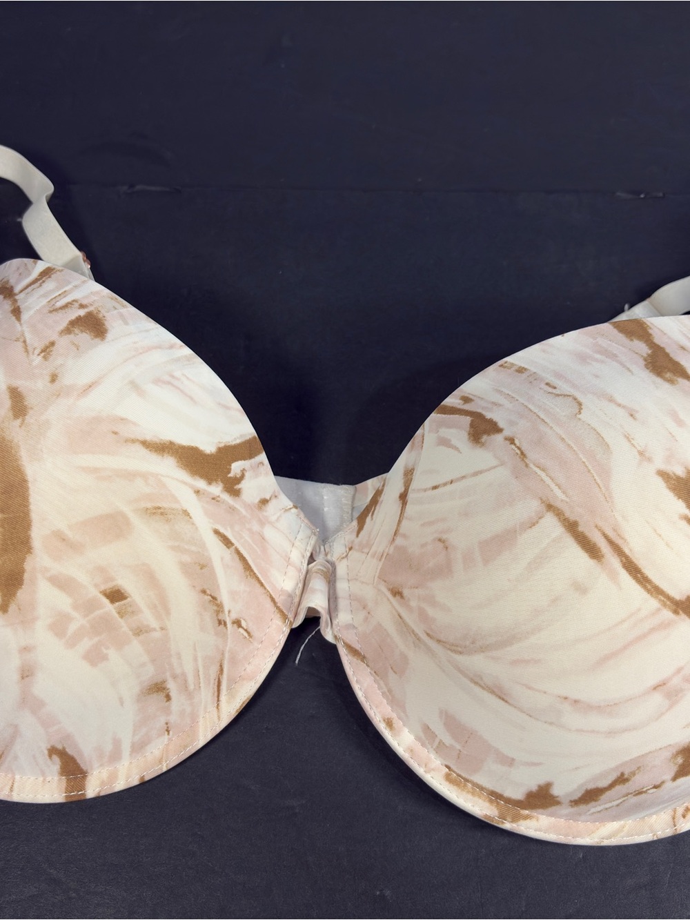 Danskin underwire Light Pink and Beige Marble-2 Nylon Lined Intimates Bras